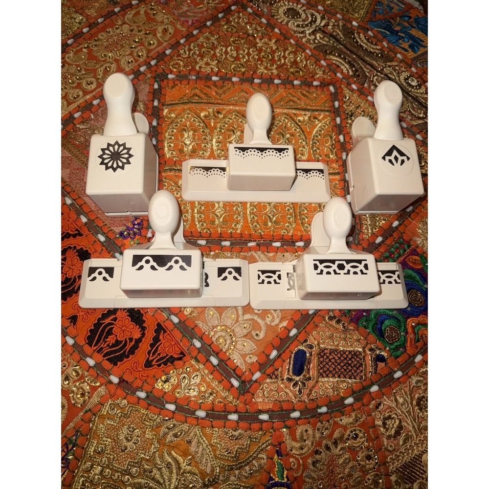 Martha Stewart Border Paper Punches Lot Of 5 in Great Condition